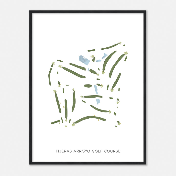 Print of Tijeras Arroyo Golf Course Modern Map