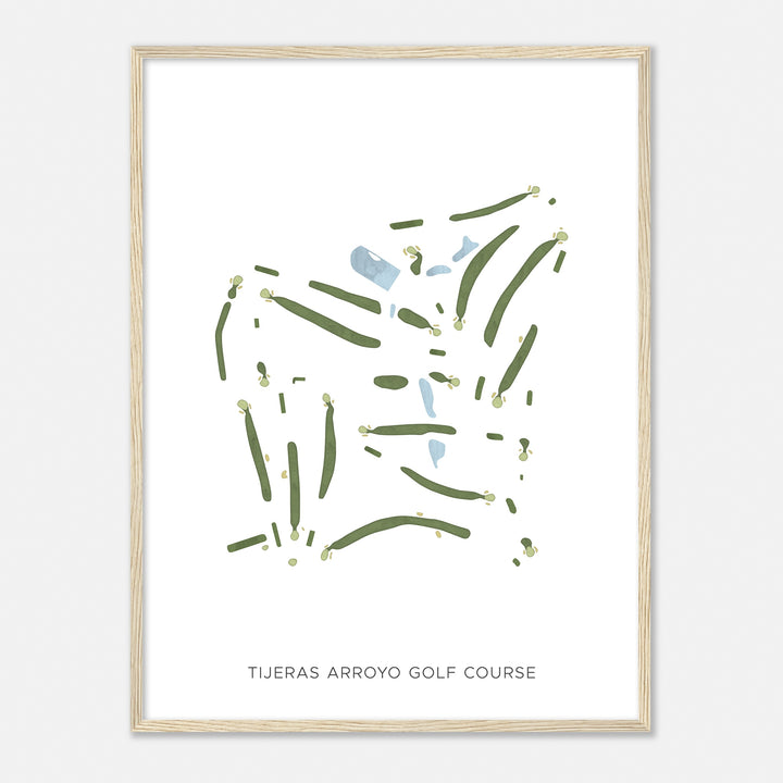 Print of Tijeras Arroyo Golf Course Modern Map