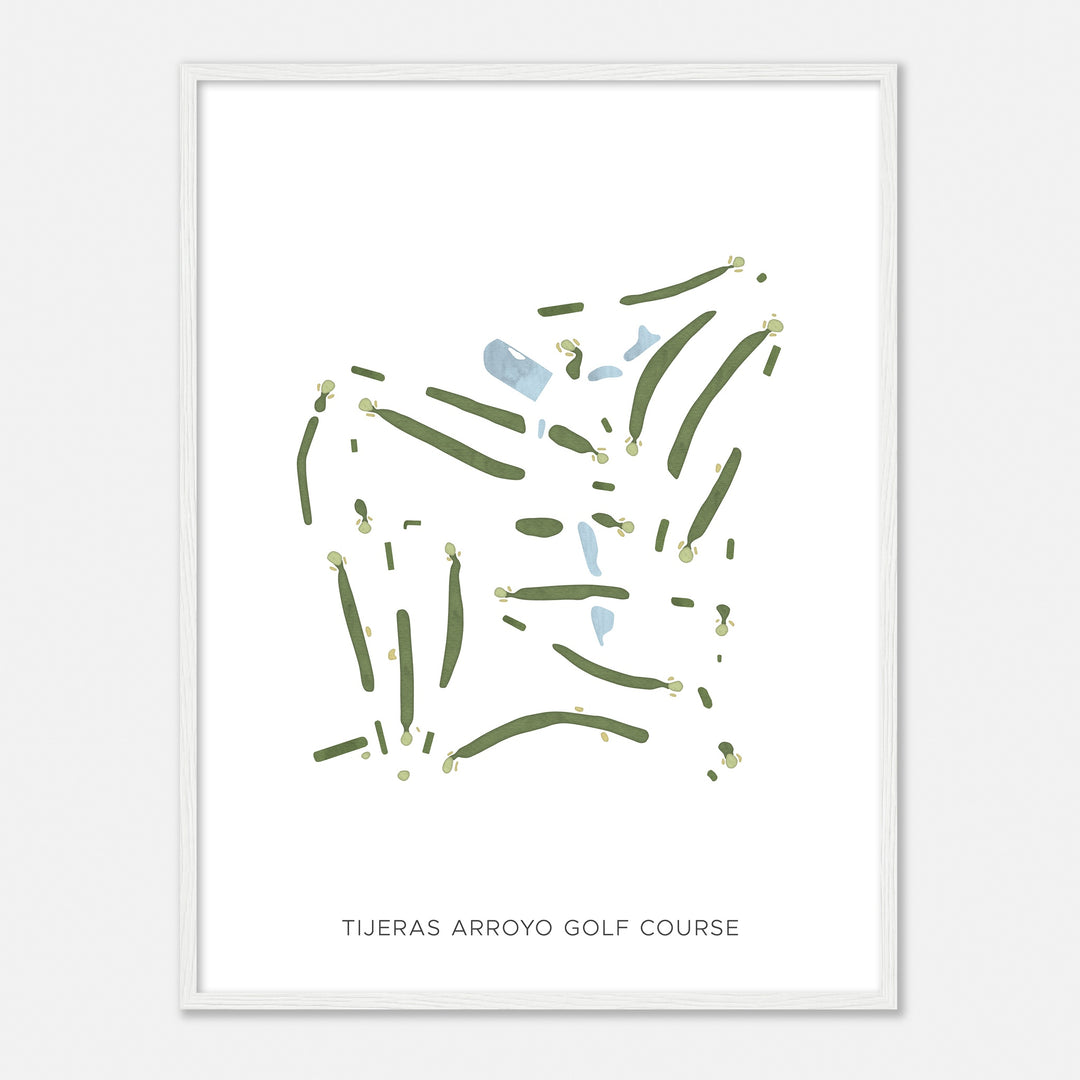 Print of Tijeras Arroyo Golf Course Modern Map