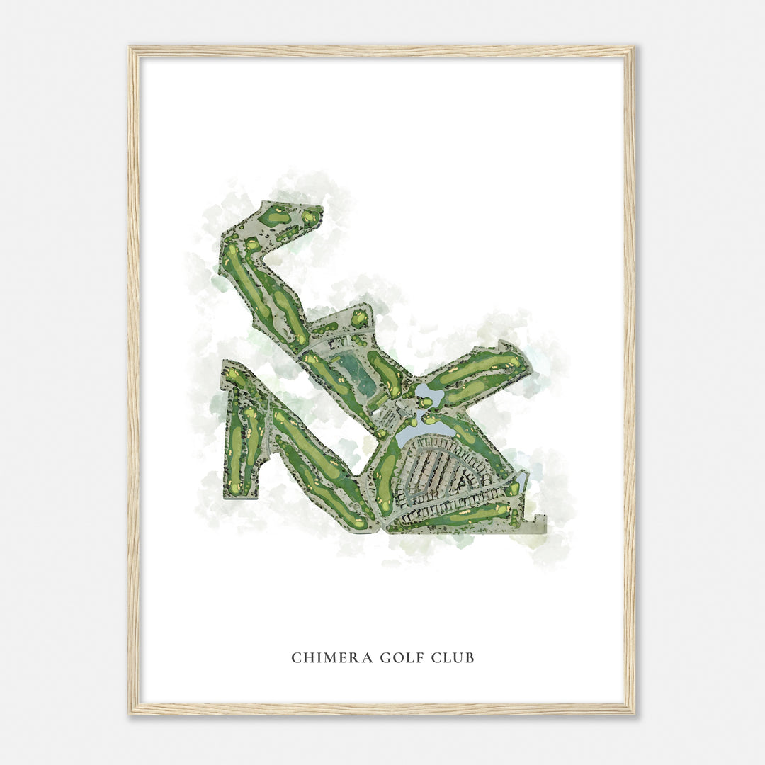 Print of Chimera Golf Club Classic Map