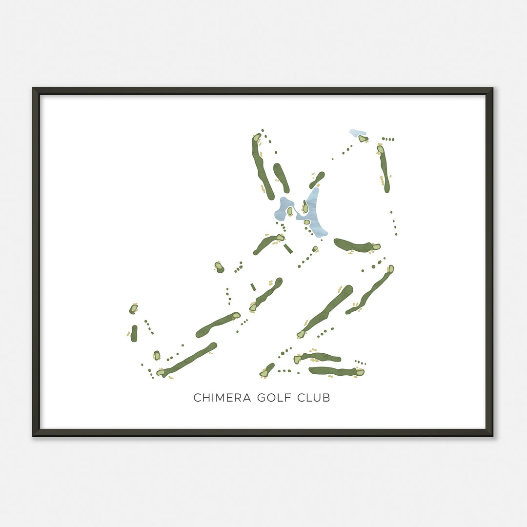 Print of Chimera Golf Club Modern Map