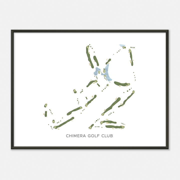 Print of Chimera Golf Club Modern Map
