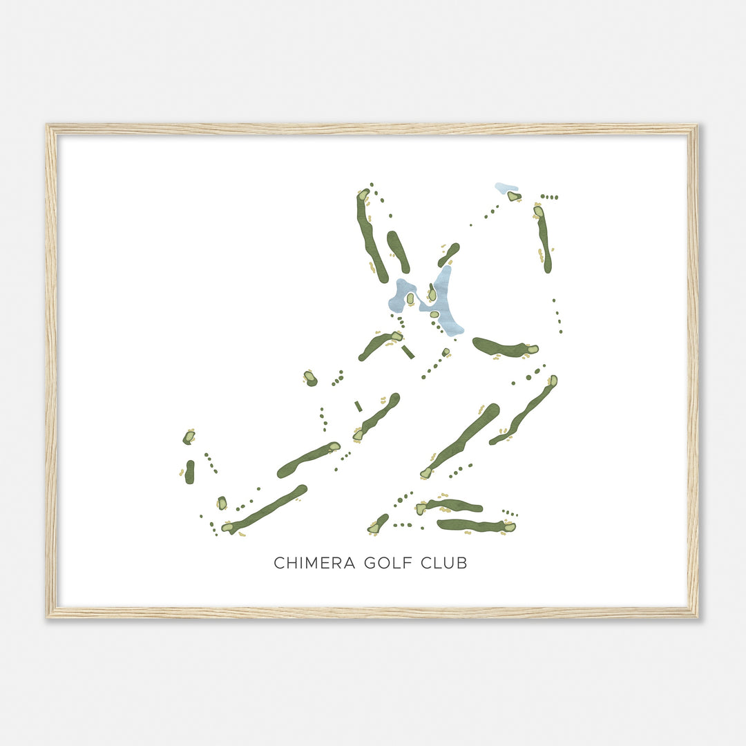 Print of Chimera Golf Club Modern Map
