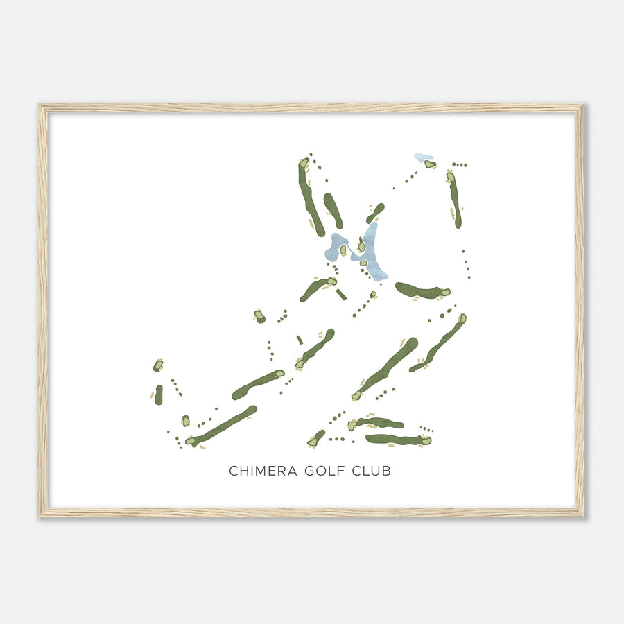Print of Chimera Golf Club Modern Map