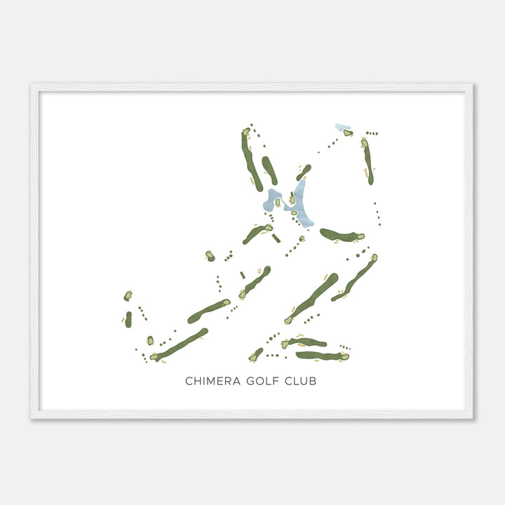 Print of Chimera Golf Club Modern Map