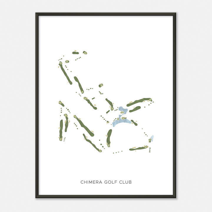 Print of Chimera Golf Club Modern Map