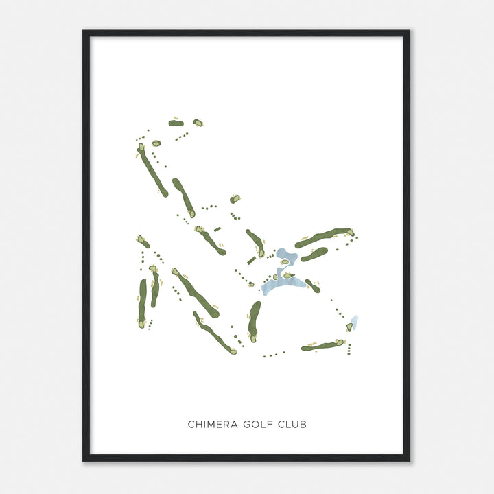 Print of Chimera Golf Club Modern Map