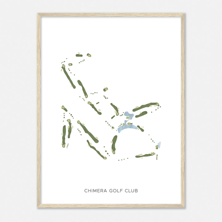 Print of Chimera Golf Club Modern Map