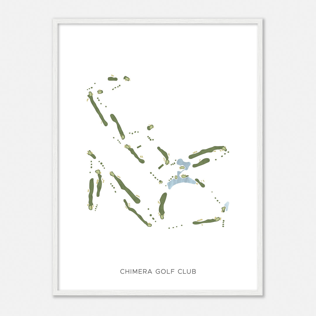 Print of Chimera Golf Club Modern Map