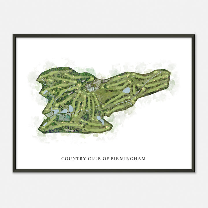 Print of Country Club Of Birmingham Classic Map