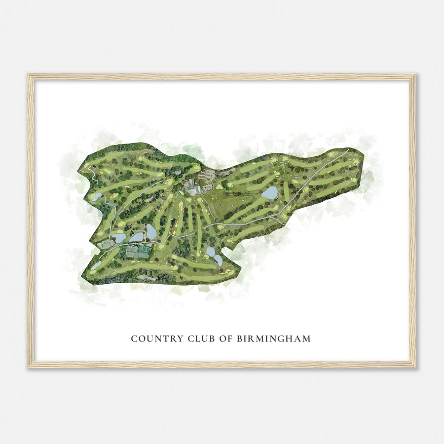 Print of Country Club Of Birmingham Classic Map