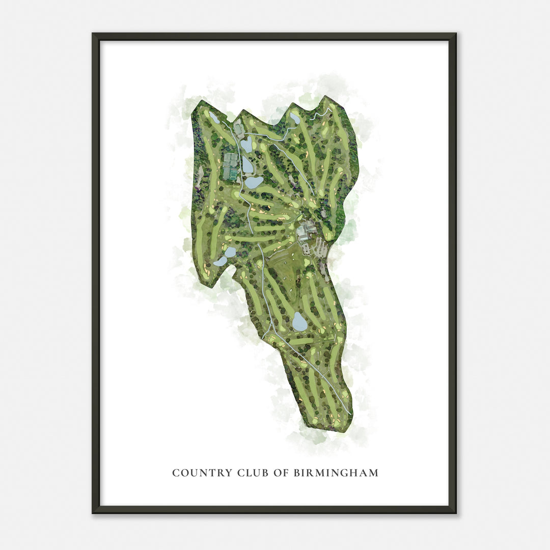 Print of Country Club Of Birmingham Classic Map