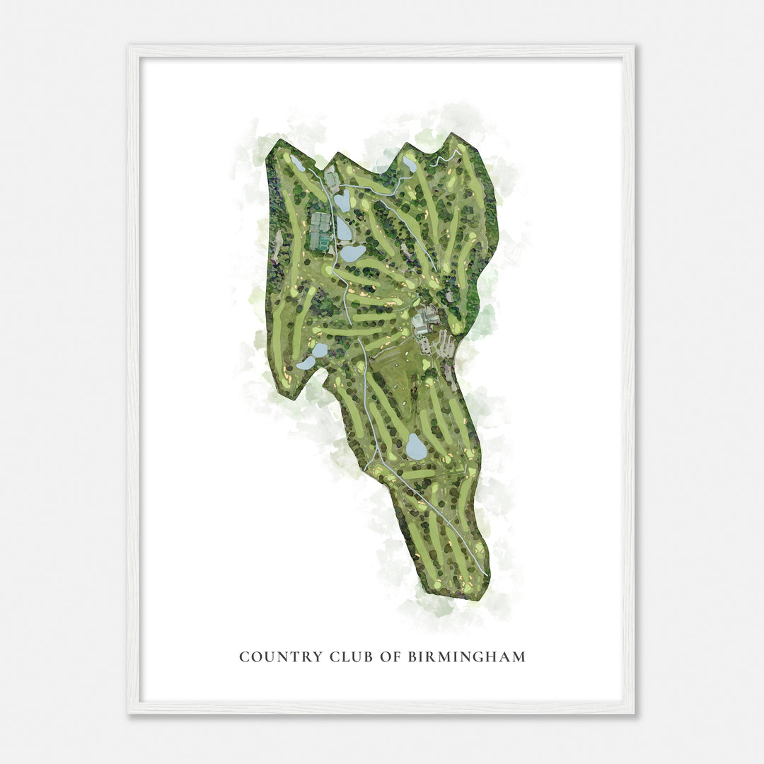 Print of Country Club Of Birmingham Classic Map