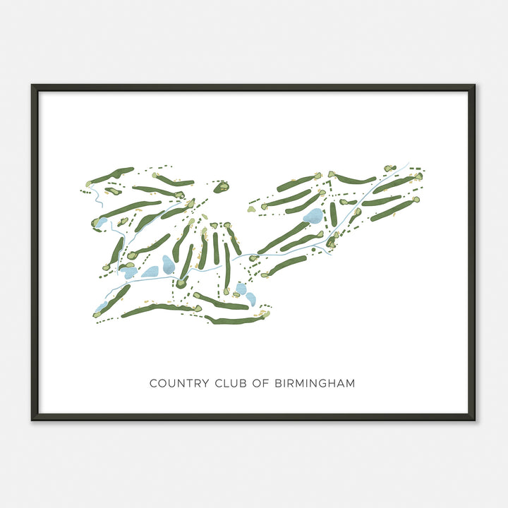 Print of Country Club Of Birmingham Modern Map