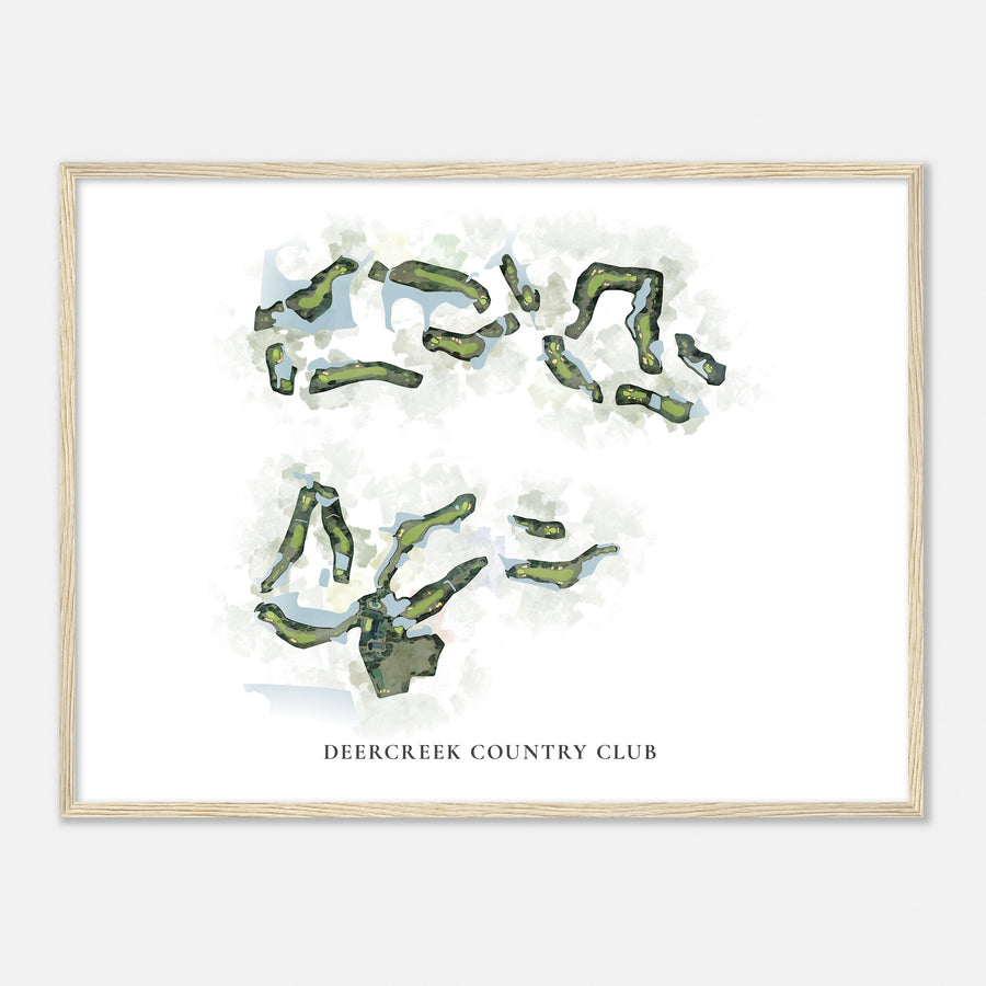 Print of Deercreek Country Club Classic Map