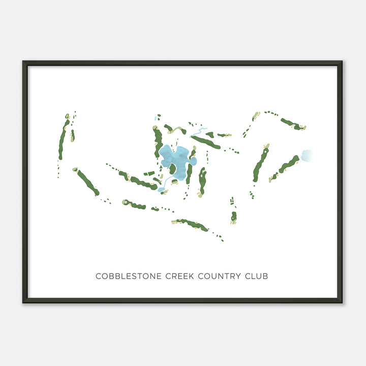 Print of Cobblestone Creek Country Club Modern Map
