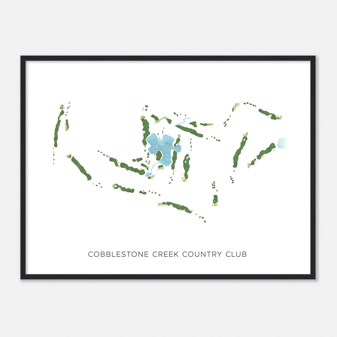 Print of Cobblestone Creek Country Club Modern Map