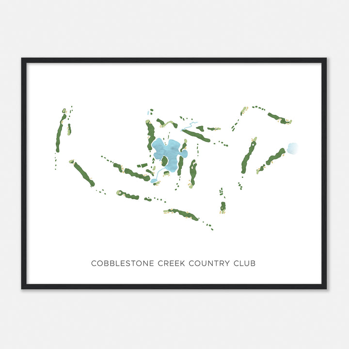Print of Cobblestone Creek Country Club Modern Map