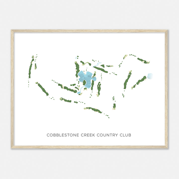 Print of Cobblestone Creek Country Club Modern Map