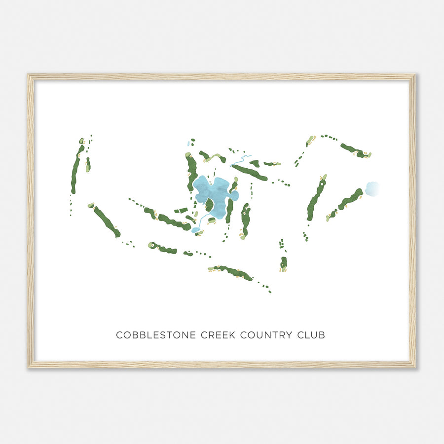 Print of Cobblestone Creek Country Club Modern Map