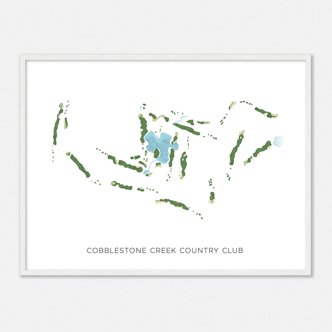 Print of Cobblestone Creek Country Club Modern Map