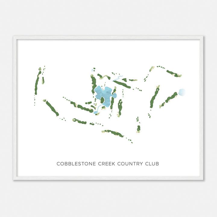 Print of Cobblestone Creek Country Club Modern Map