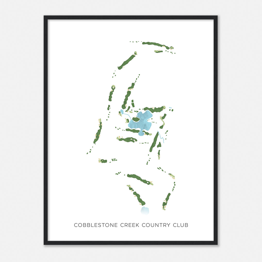 Print of Cobblestone Creek Country Club Modern Map