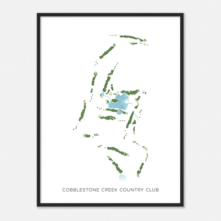 Print of Cobblestone Creek Country Club Modern Map