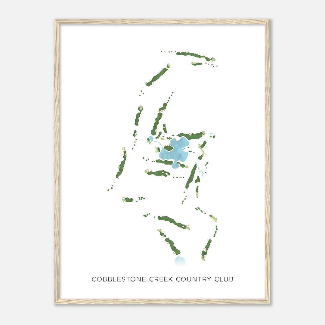Print of Cobblestone Creek Country Club Modern Map