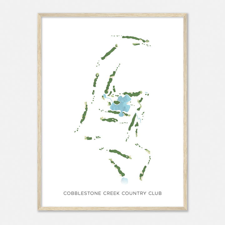 Print of Cobblestone Creek Country Club Modern Map