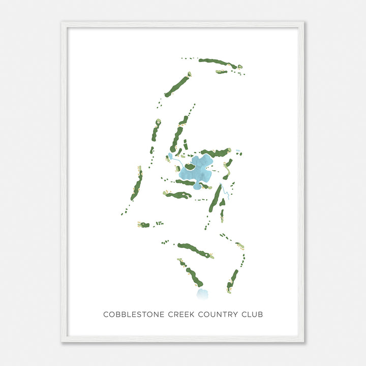 Print of Cobblestone Creek Country Club Modern Map