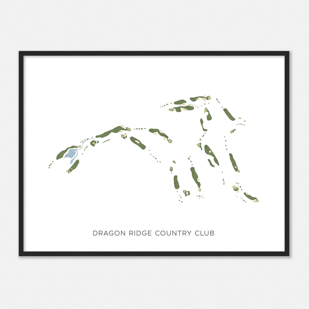 Print of Dragon Ridge Country Club Modern Map