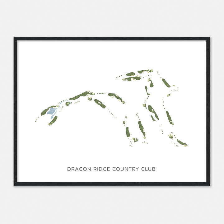 Print of Dragon Ridge Country Club Modern Map