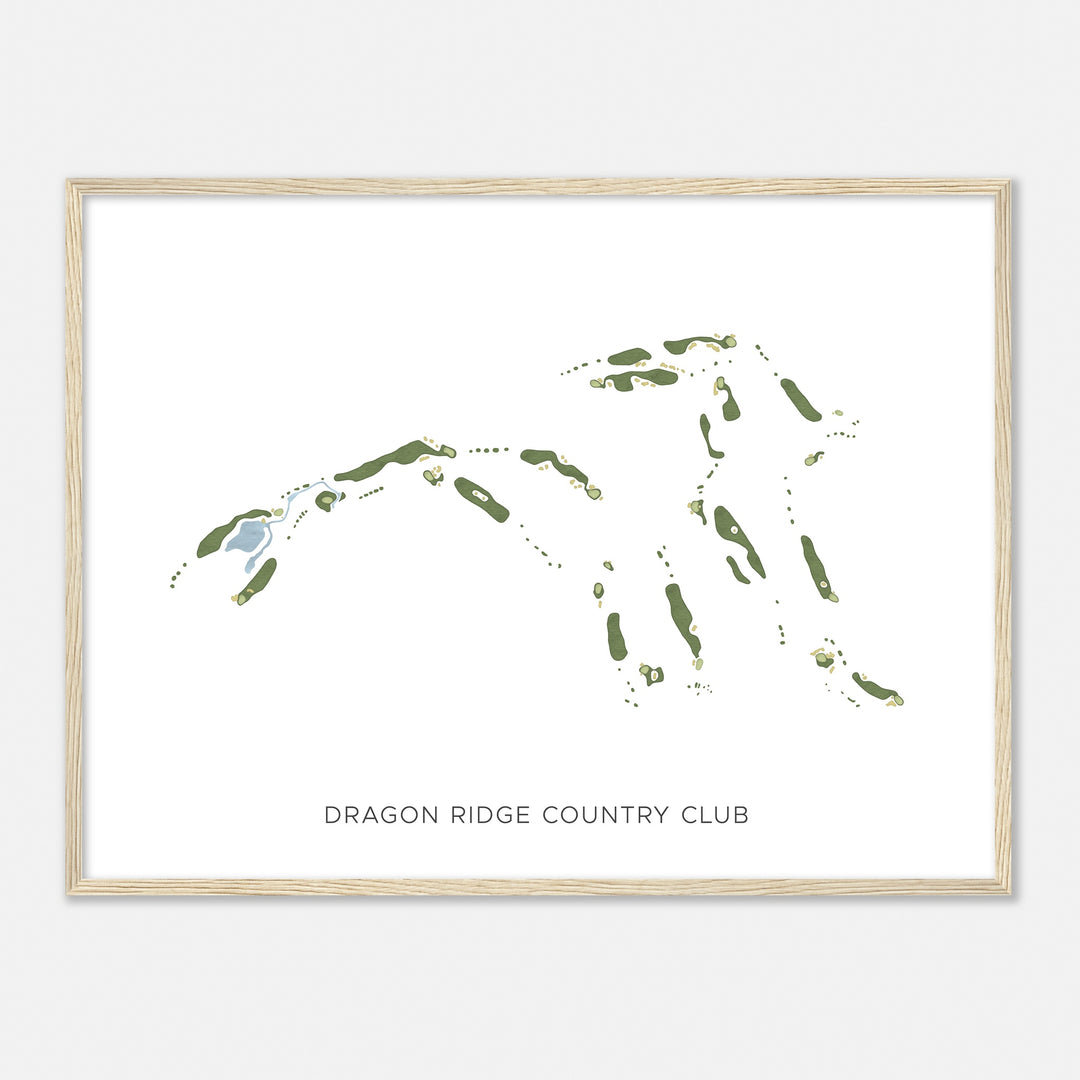 Print of Dragon Ridge Country Club Modern Map