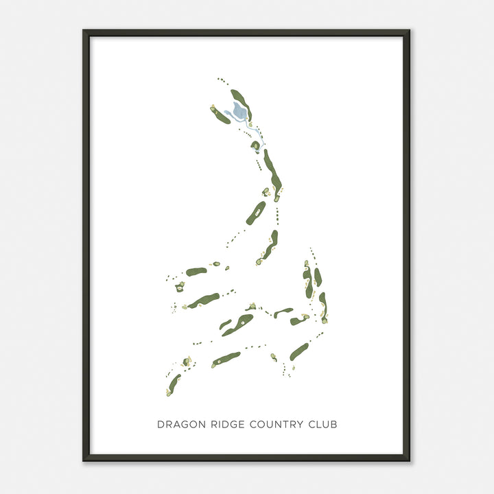 Print of Dragon Ridge Country Club Modern Map