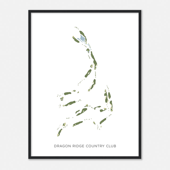 Print of Dragon Ridge Country Club Modern Map