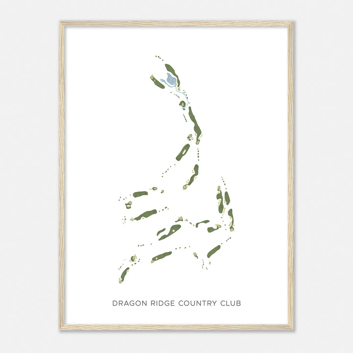 Print of Dragon Ridge Country Club Modern Map