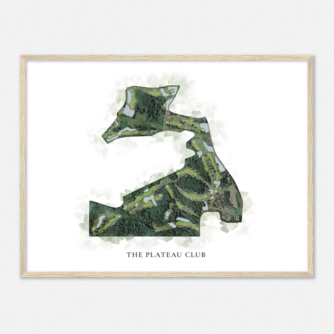 Print of The Plateau Club Classic Map