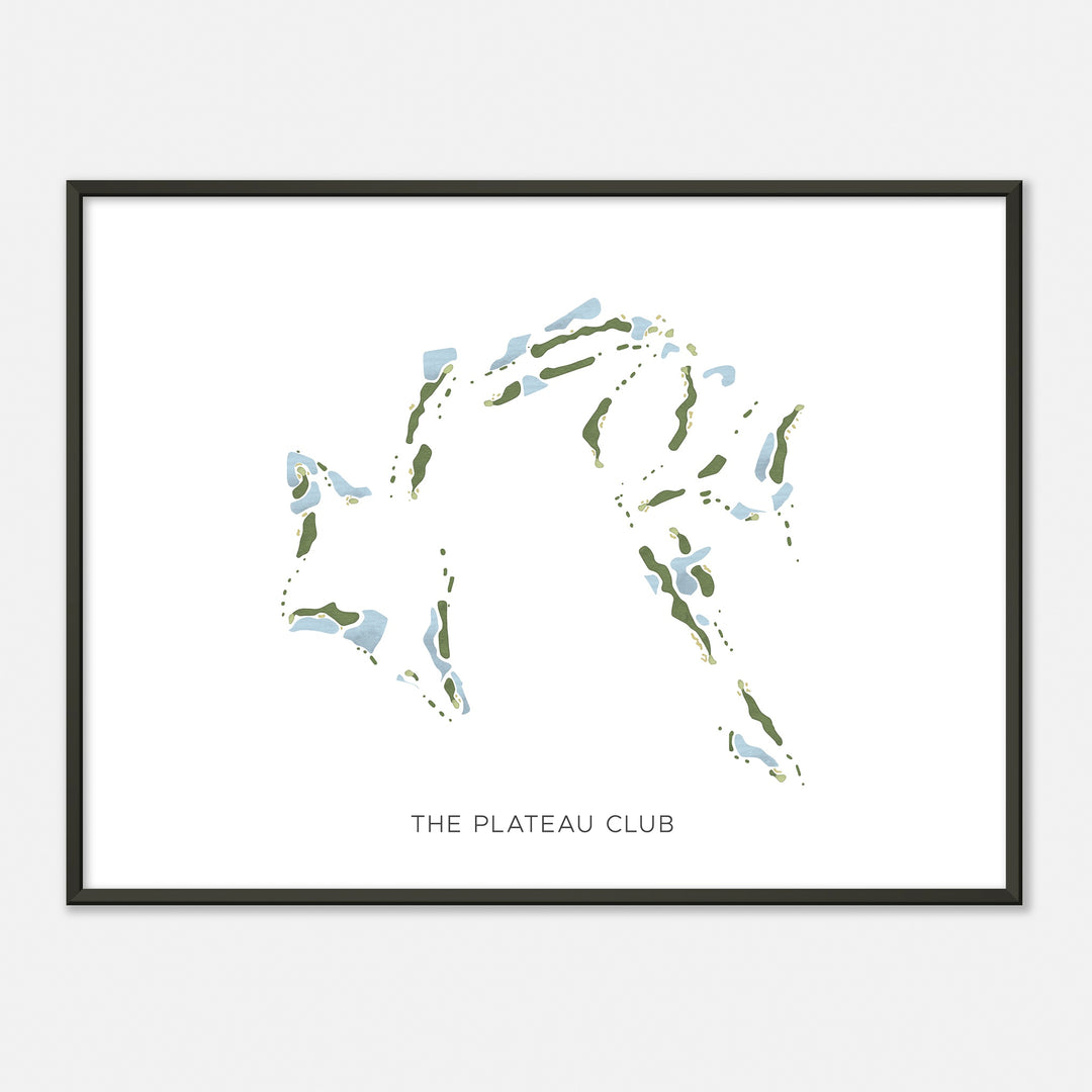 Print of The Plateau Club Modern Map