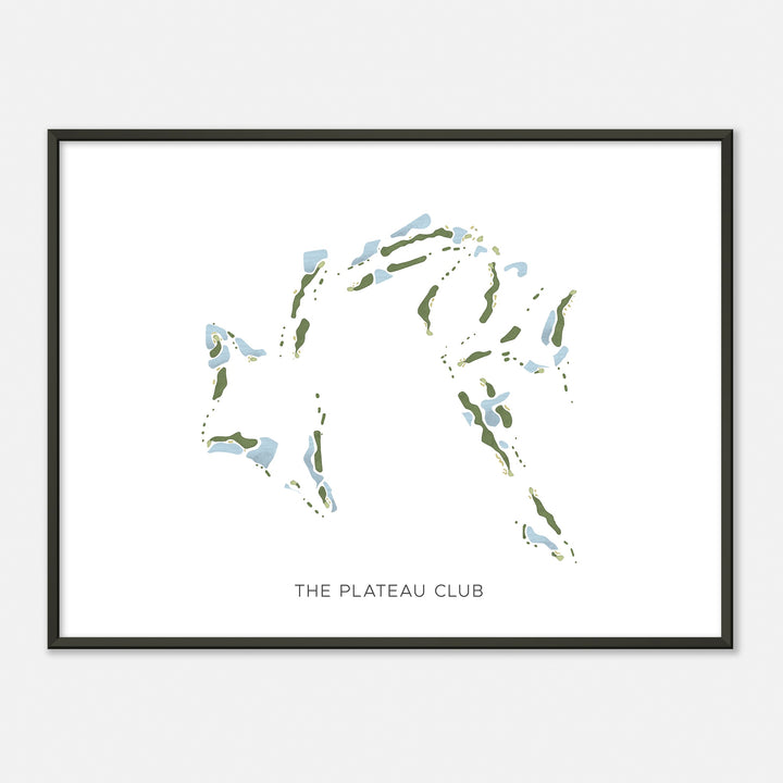 Print of The Plateau Club Modern Map