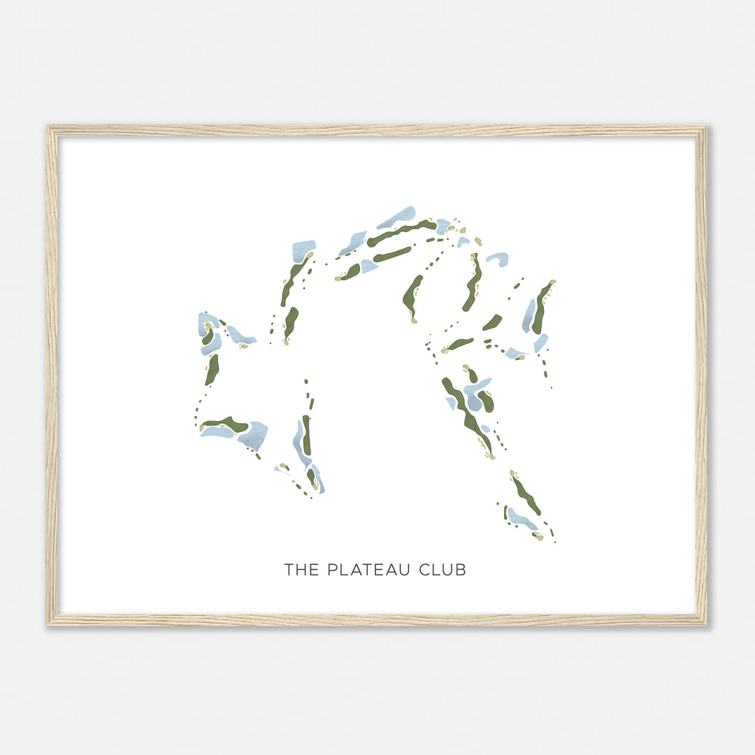 Print of The Plateau Club Modern Map