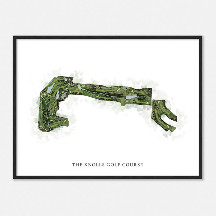 Print of The Knolls Golf Course Classic Map