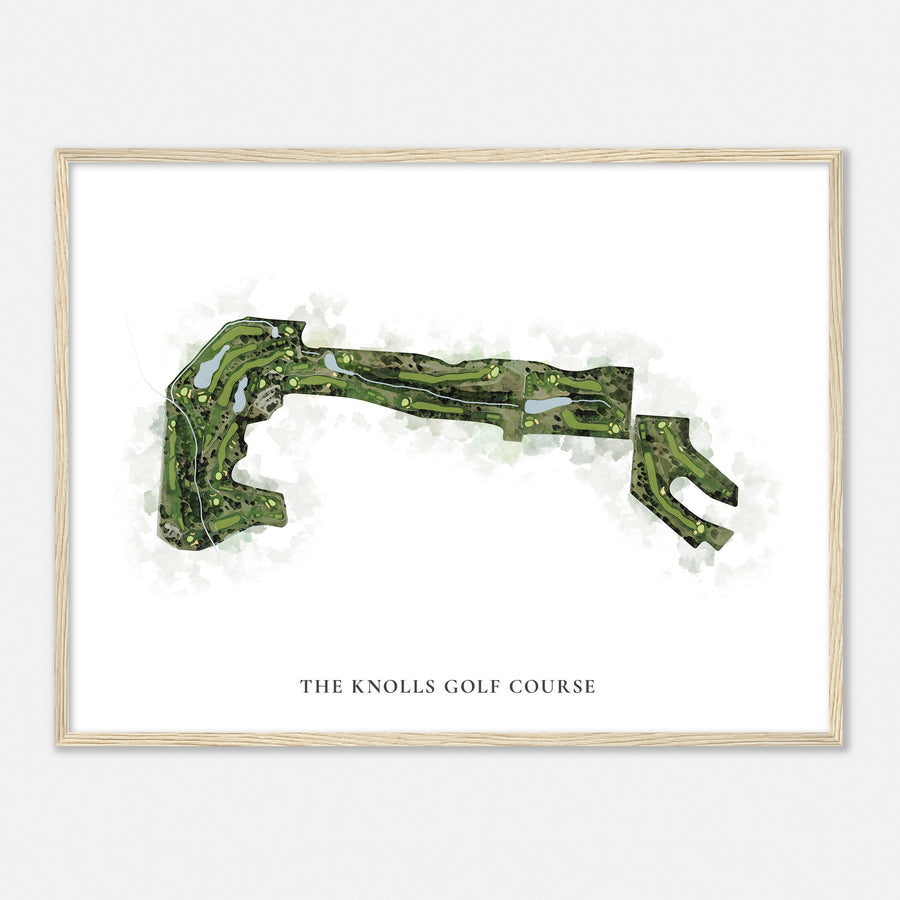 Print of The Knolls Golf Course Classic Map