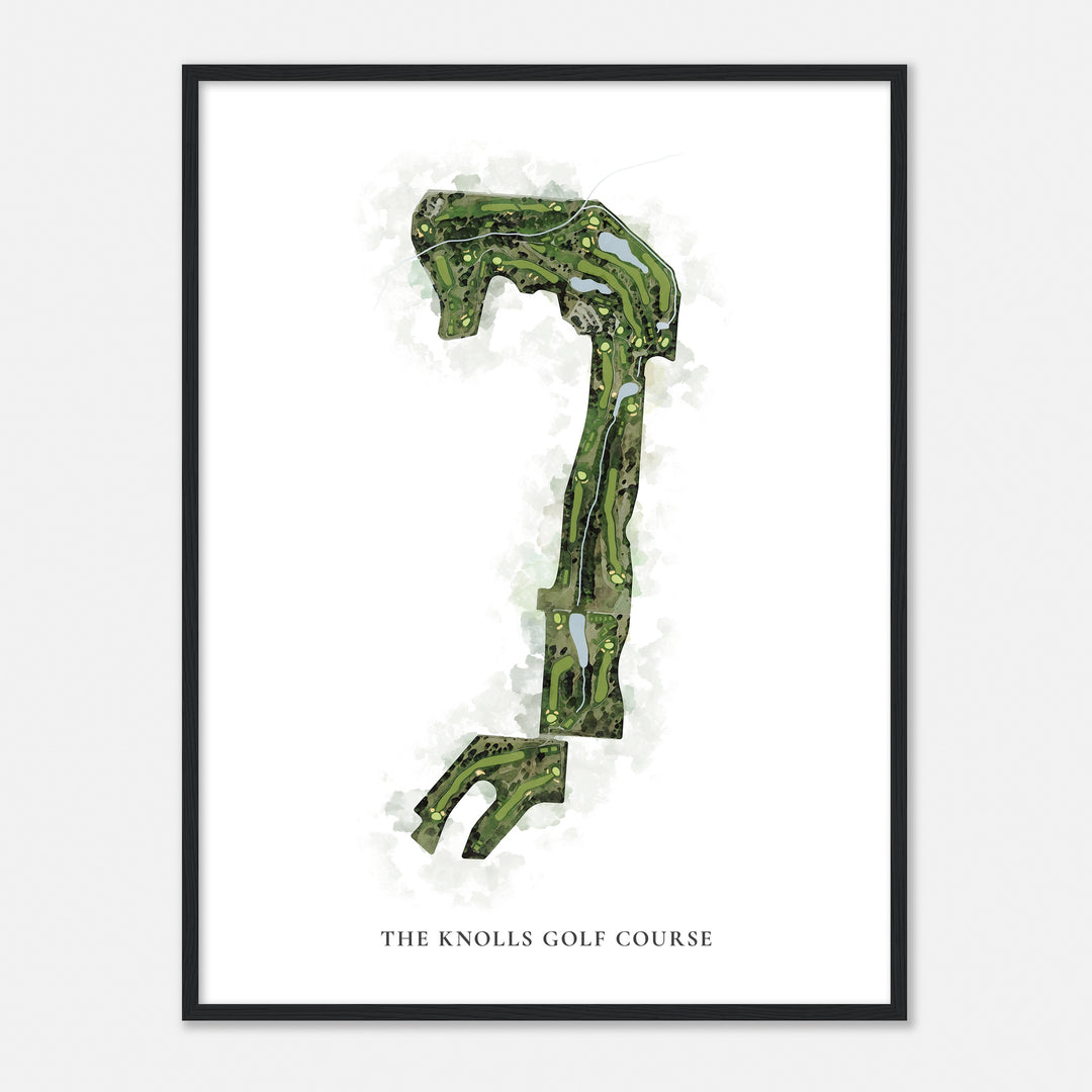 Print of The Knolls Golf Course Classic Map