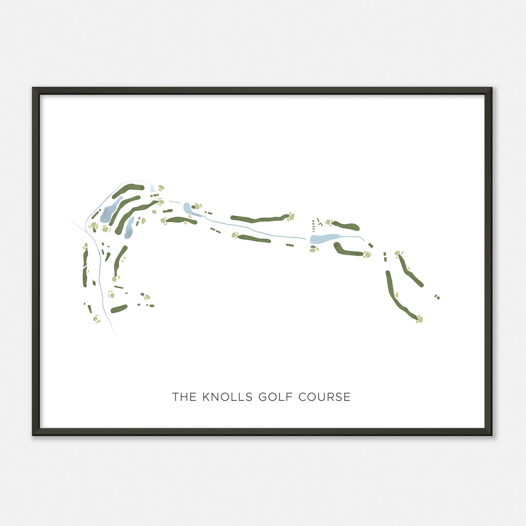 Print of The Knolls Golf Course Modern Map