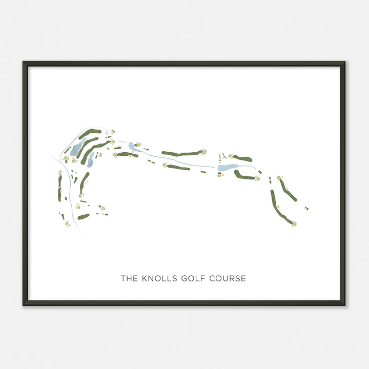 Print of The Knolls Golf Course Modern Map