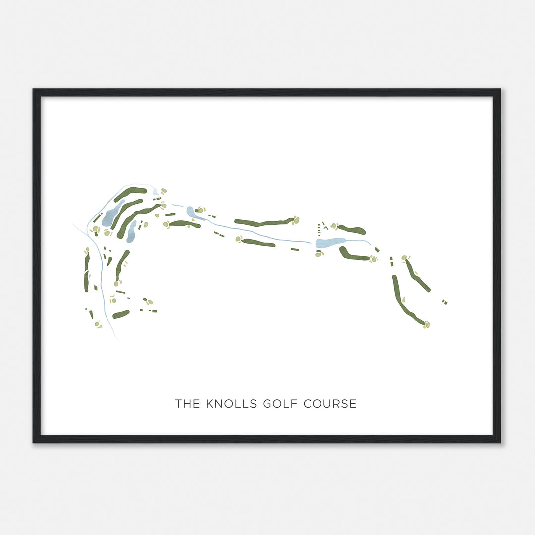 Print of The Knolls Golf Course Modern Map