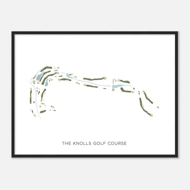 Print of The Knolls Golf Course Modern Map
