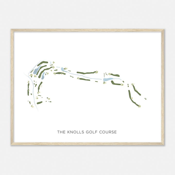 Print of The Knolls Golf Course Modern Map