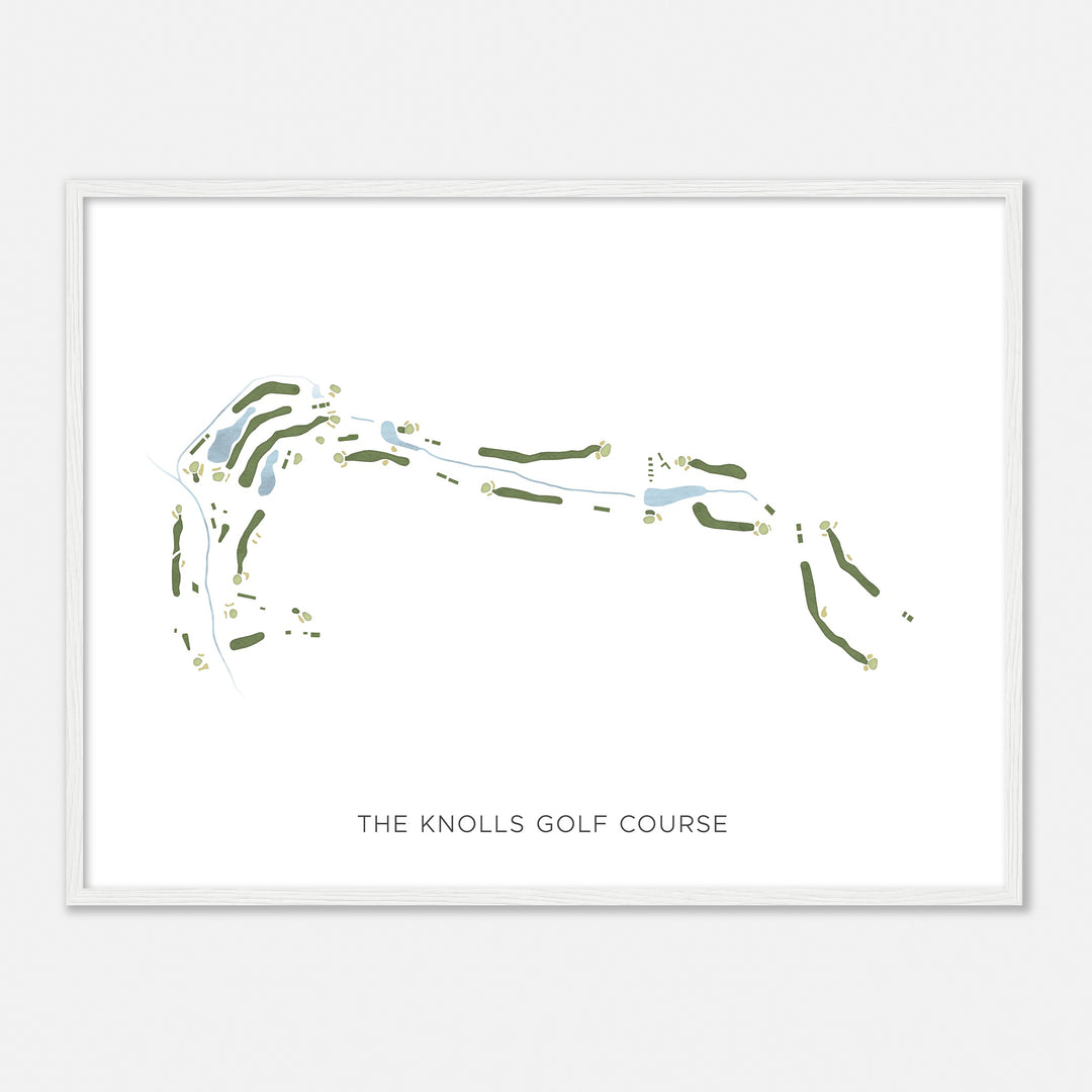 Print of The Knolls Golf Course Modern Map